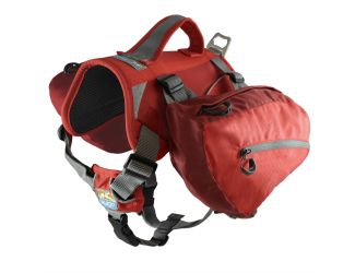 Big Baxter Backpack for Dogs 50-110 Lbs Chili/Barn Red