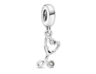 Stethoscope Heart Dangle Charm