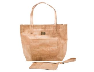 Tote w/ Clutch, Natural