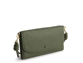 Wildwood Wallet Crossbody-Bronze Green-Leather