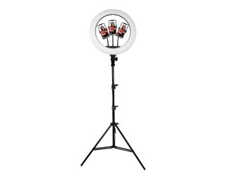 Pro Live Stream 18" LED Ring Light w/ 3 Device Holders