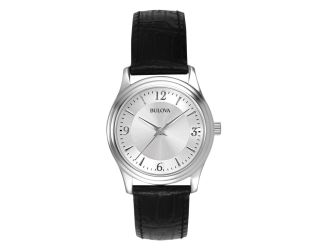 Ladies Black Strap Watch
