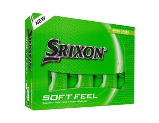Srixon Soft Feel Brite 14 Green Golf Balls - 1 Dozen