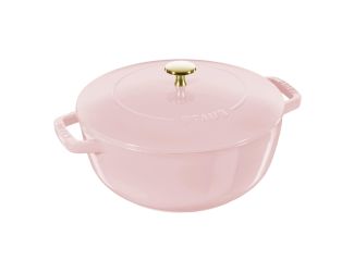 5qt Essential Cast Iron French Oven Pink Peony