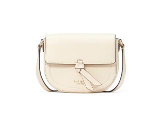 Knott Medium Saddle Bag - Milk Glass