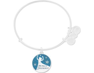 Disney - Elsa Blue Bangle - Shiny Silver