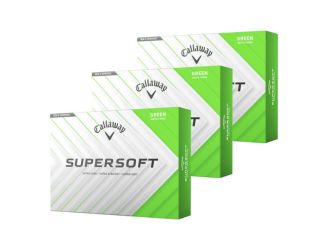 Supersoft Matte Golf Balls - Green - Three Dozen