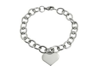 Joyful Sentiments Heart Charm Link Bracelet