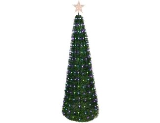 4-Ft Indoor/Outdoor Prelit Pop Up Tree with Multicolor Fairy Lights and Star Topper