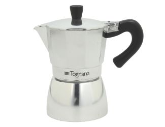 Mirror 6-Cup Espresso Moka Pot, Silver