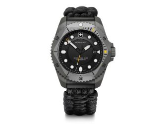 Dive Pro 43mm, Grey Titanium Case, Grey Titanium Bezel, Black Dial, Black Paracord Strap