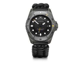 Dive Pro 43mm, Grey Titanium Case, Grey Titanium Bezel, Black Dial, Black Paracord Strap