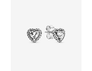 Elevated Heart Stud Earrings Size One Size