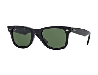 Wayfarer Sunglasses - Black/Green