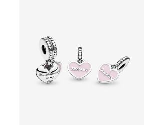 Mother Daughter Split Charm