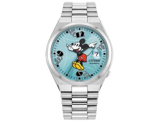 Disney Unisex Stainless Steel Bracelet watch, Blue dial