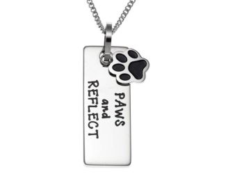 Joyful Sentiments Paws and Reflect Pendant Necklace
