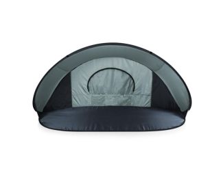 Manta Portable Beach Tent, Gray with Black Accents