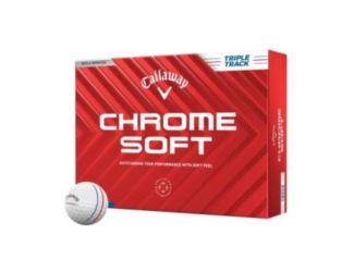 Callaway Chrome Soft Triple Track White 2024 Golf Balls - 1 Dozen