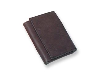 Brown Leather Tri-fold Wallet