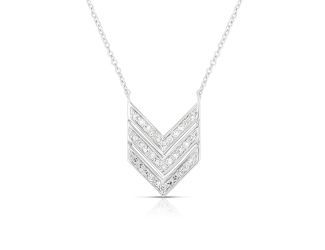 Diamond Triple "V" Necklace