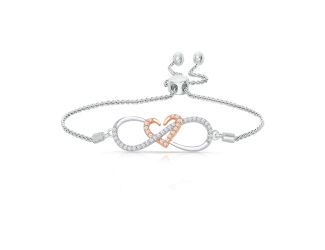 Diamond Infinity Bolo Bracelet