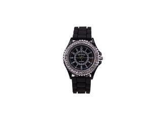 Women's Geneva Bling Black Sport Watch