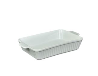 Classic White Ceramic Baking Dish