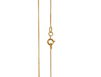 PARIKHS 18" Box Chain Necklace (Mini) in 14K Rose gold.