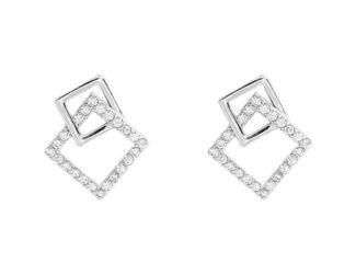 Latonia Cabella created Sterling Silver Box within a Box Earrings