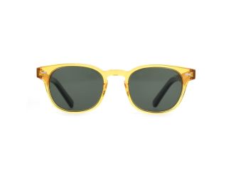 Honeycomb - Acetate & Maple Wooden Sunglasses Yellow
