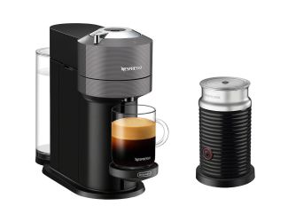 Vertuo Next Premium Coffee and Espresso Maker in Gray plus Aeroccino3 Milk Frother in Black