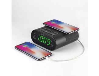 Wireless Charging Alarm Clock Radio
