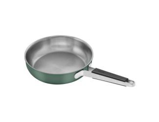 Pure 9.5" Stainless Steel Fry Pan Green