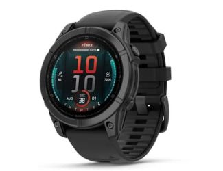fenix E  47 mm, AMOLED - Slate Gray Steel with Black Silicone Band
