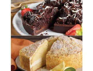 8" Lemon Cream Cake & 7" Mississippi Mud Cake