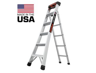 King Kombo 2.0 Pro 6ft Aluminum Ladder w/ Wall Pad