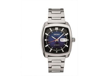 Mens Automatic  Silver Case Blue-Black Gradation Dial