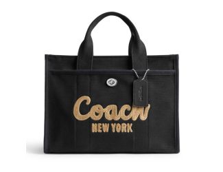 Canvas Cargo Tote - Black/Silver