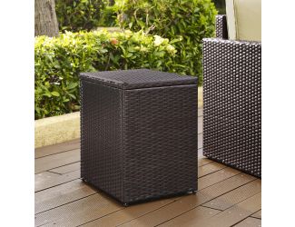 Palm Harbor Outdoor Wicker Rectangular Side Table