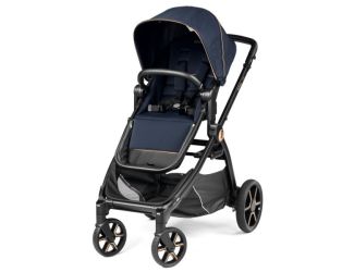 YPSI Single to Double Stroller w/ Reversible Seat Blue Shine