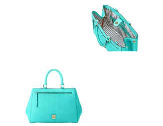 Saffiano Zip Satchel