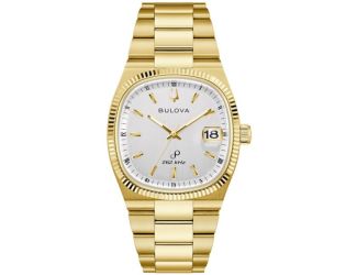 Men's Super Seville Gold-Tone Stainless Steel Watch Silver Dial