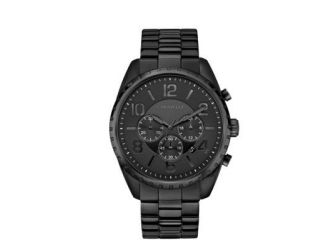 Caravelle Men's Black Stainless Steel Sport Bracelet Watch