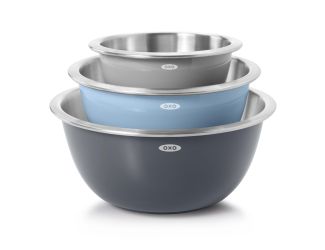 Good Grips 3pc Stainless Steel Mixing Bowl Set