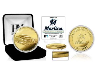 Miami Marlins "Stadium" Gold Mint Coin