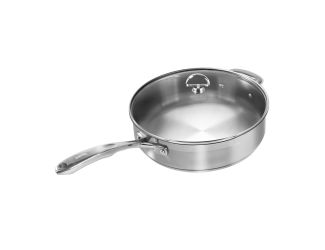 Induction 21 Steel Ceramic Coated Saute Skillet with Lid (5 Qt.)