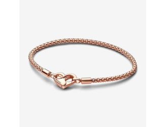 Rose Gold Moments Studded Chain Bracelet