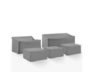 5Pc Outdoor Sectional Furniture Cover Set