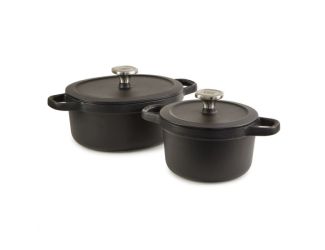 Leo Graphite 4pc Cast Iron Stockpot Set